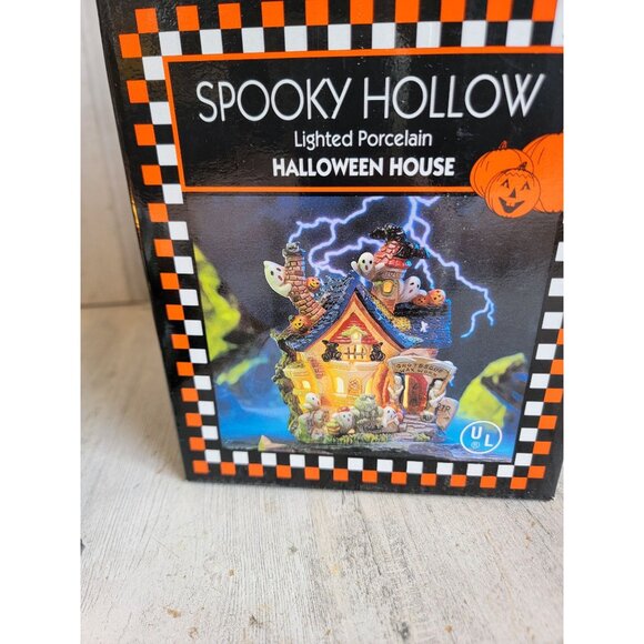 Spooky hollow phantoms opera Halloween vintage ceramic village - Picture 11 of 11